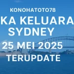 Angka Keluaran Sydney 25 Mei 2025 Terupdate dari Konohatoto78 - angkagaib.com