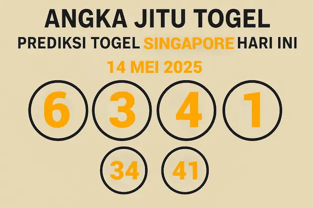 Dijamin Tembus! Prediksi Togel Singapore (SGP) 14 Mei 2025 - angkagai.com