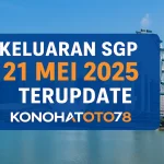 Keluaran SGP 21 Mei 2025 Terupdate dari Konohatoto78 - angkagaib.com
