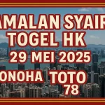 Ramalan Syair Togel HK 29 Mei 2025 dari Konohatoto78 - angkagaib.com