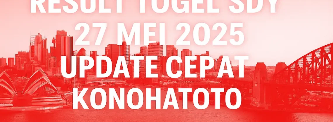 Result Togel SDY 27 Mei 2025 Update Cepat dari Konohatoto78 - angkagaib.com