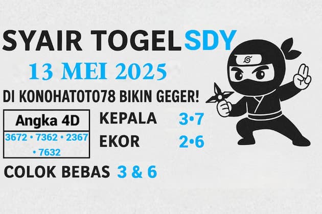 Siap Jackpot! Syair Togel Sydney 13 Mei 2025 di Konohatoto78 - angkagaib.com