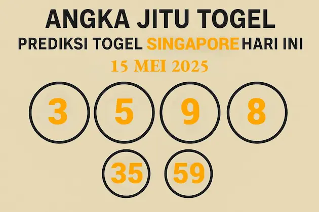 Sudah Bocor! Prediksi Singapore 15 Mei 2025 di Konohatoto78 - angkagaib.com