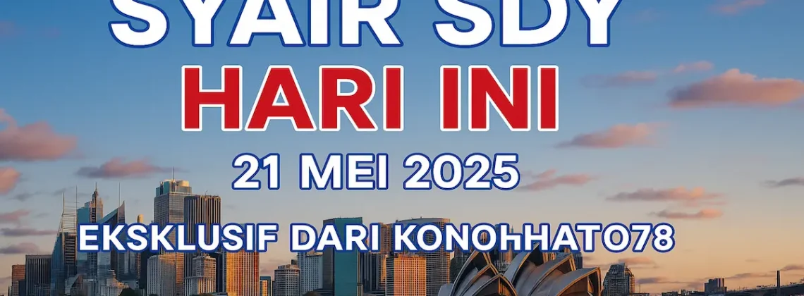 Syair SDY Hari Ini untuk 21 Mei 2025 Eksklusif dari Konohatoto78 - angkagaib.com