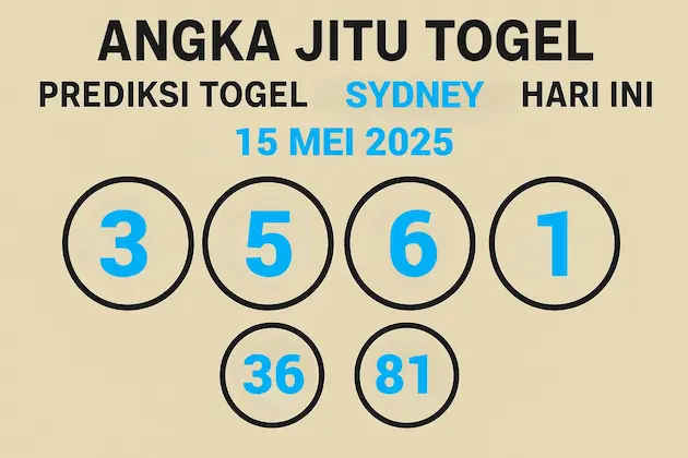 TERBONGKAR! Prediksi Sydney 15 Mei 2025 di Konohatoto78 - angkagaib.com