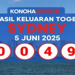 Hasil Keluaran Togel Sydney 5 Juni 2025 dari Konohatoto78 - angkagaib.com