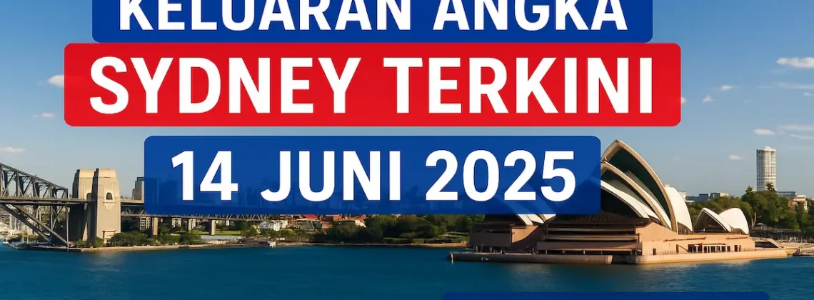 Keluaran Angka Sydney Terkini 14 Juni 2025 dari Konohatoto78 - angkagaib.com