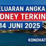 Keluaran Angka Sydney Terkini 14 Juni 2025 dari Konohatoto78 - angkagaib.com