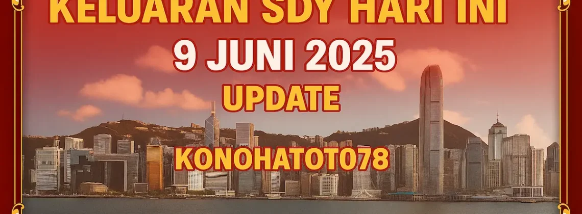 Keluaran SDY Hari Ini 9 Juni 2025 Update dari Konohatoto78 - angkagaib.com