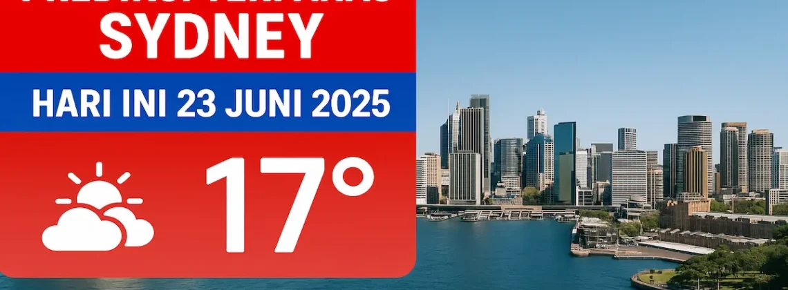Prediksi Terpanas Sydney Hari Ini 23 Juni 2025 dari Konohatoto78 - angkagaib.com