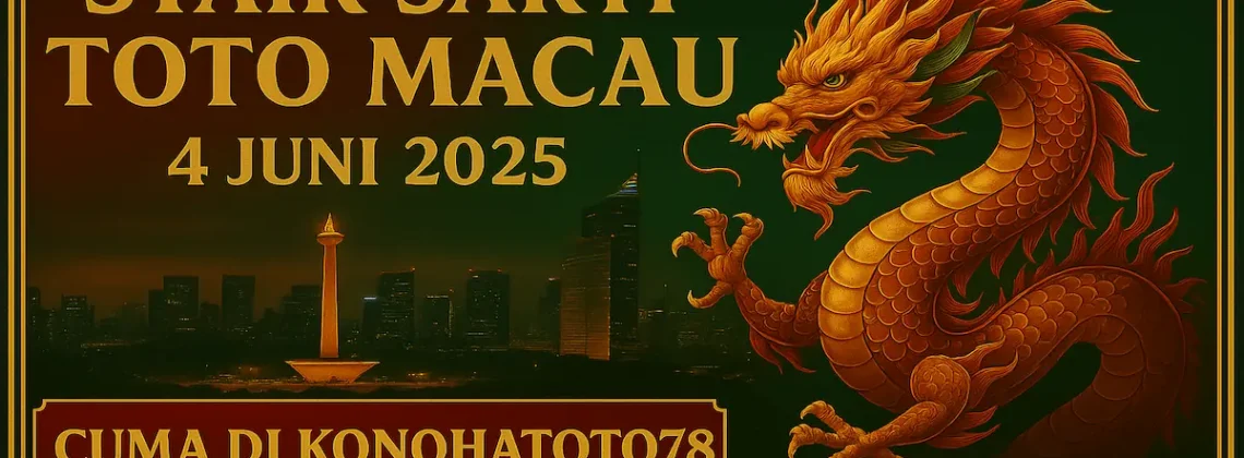 Syair Sakti Toto Macau 4 Juni 2025 Cuma di Konohatoto78 - angkagaib.com