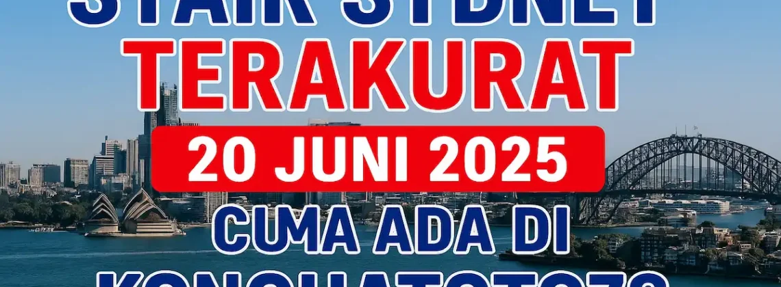 Syair Sydney Terakurat 20 Juni 2025 Cuma Ada di Konohatoto78 - angkagaib.com