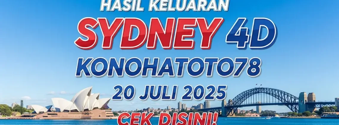 Hasil Keluaran Sydney 4D Konohatoto78 20 Juli 2025 Cek Disini! - angkagaib.com