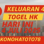 Keluaran 4D Togel HK Hari Ini 4 Juli 2025 dari Konohatoto78 - angkagaib.com