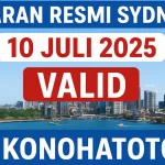 Keluaran Resmi Sydney 4D 10 Juli 2025 Valid dari Konohatoto78 - angkagaib.com