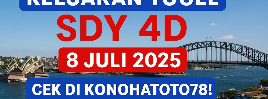 Keluaran Togel SDY 4D 8 Juli 2025 Cek di Konohatoto78! - angkagaib.com