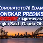Konohatoto78 Edan! Bongkar Prediksi Sydney 1 Agustus 2025 Angka Sakti Gaada Obat! - angkagaib.com