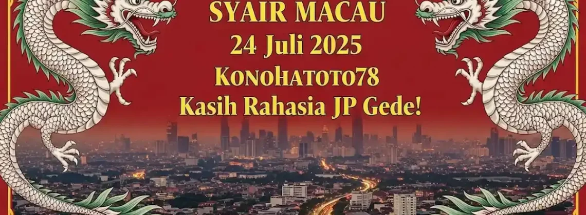 Syair Macau 24 Juli 2025 Konohatoto78 Kasih Rahasia JP Gede! - angkagaib.com