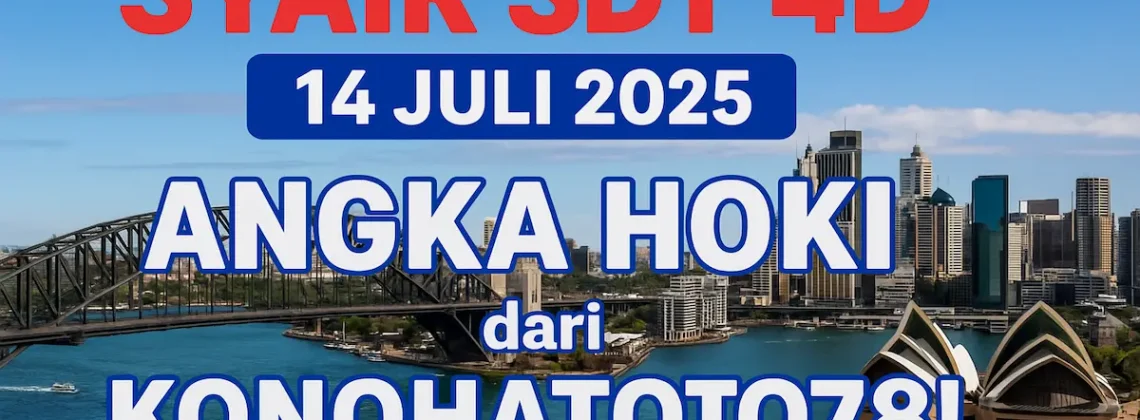 Syair SDY 4D 14 Juli 2025 Angka Hoki dari Konohatoto78! - angkagaib.com