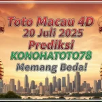 Toto Macau 4D 20 Juli 2025 Prediksi Konohatoto78 Memang Beda! angkagaib.comToto Macau 4D 20 Juli 2025 Prediksi Konohatoto78 Memang Beda! angkagaib.com