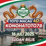 Toto Macau 4D Konohatoto78 16 Juli 2025 Sudah Rilis - angkagaib.com