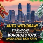 Auto Withdraw! Syair Macau 4 Agustus 2025 Konohatoto78, Angka Sakti Bikin Kaya! - angkagaib.com