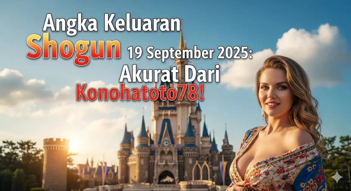 Angka Keluaran Shogun 19 September 2025 Akurat Dari Konohatoto78! - keluaranterkini.com