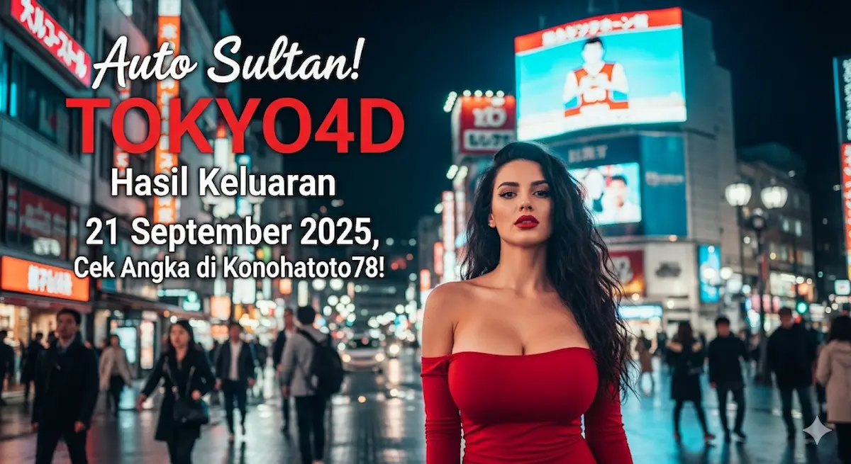 Auto Sultan! Hasil Keluaran TOKYO4D 21 September 2025, Cek Angka di Konohatoto78! - keluaranterkini.com