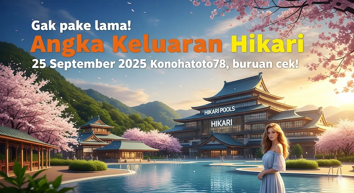 Gak pake lama! Angka Keluaran Hikari 25 September 2025 Konohatoto78, buruan cek! - keluaranterkini.com