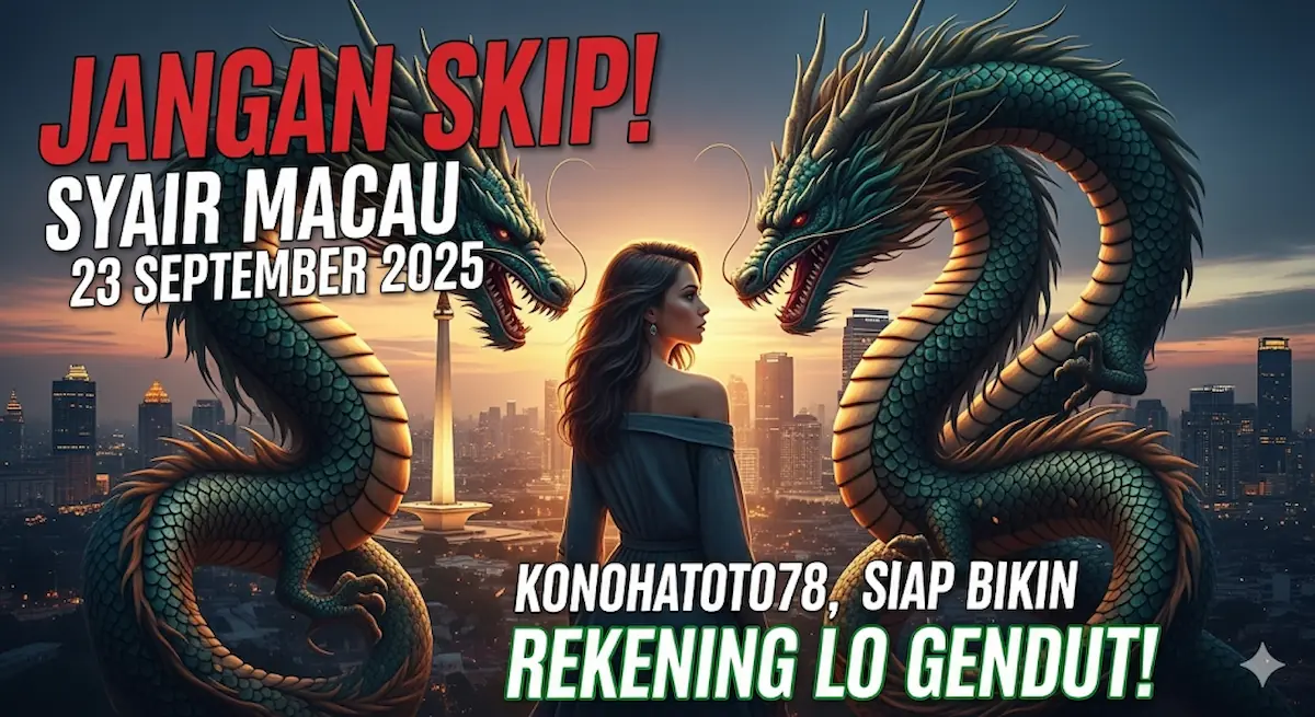 Jangan Skip! Syair Macau 23 September 2025 Konohatoto78, Siap Bikin Rekening Lo Gendut! - keluaranterkini.com