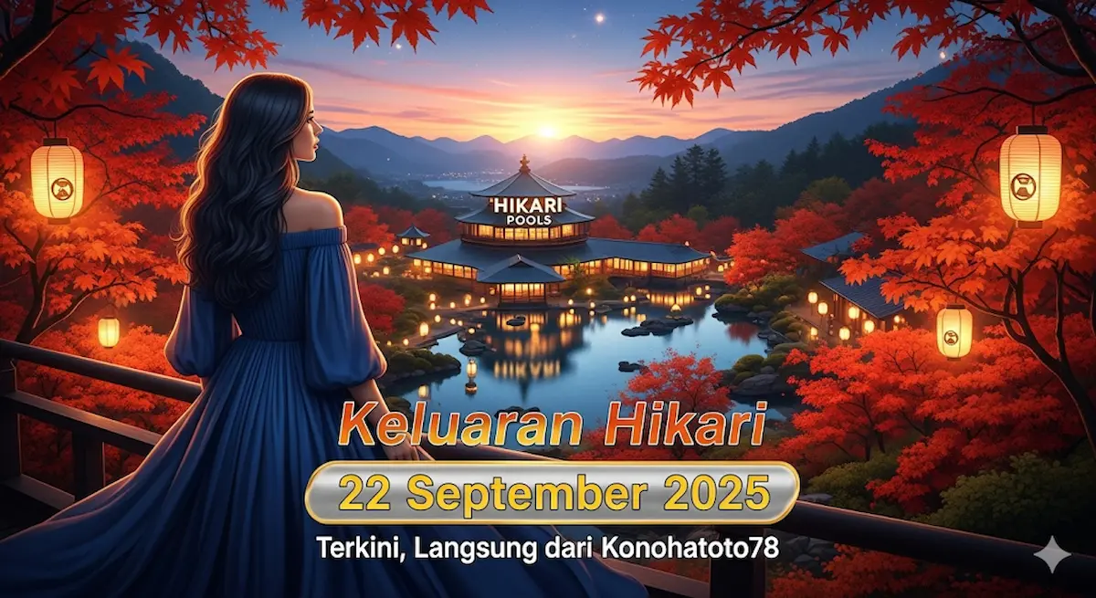 Keluaran Hikari 22 September 2025 Terkini, Langsung dari Konohatoto78 - keluaranterkini.com