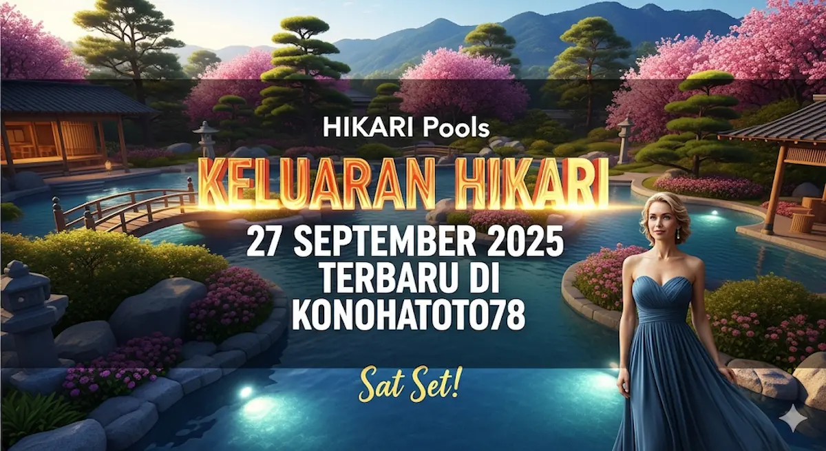 Keluaran Hikari 27 September 2025 Terbaru di Konohatoto78 Sat Set! - keluaranterkini.com