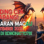 Mending Cek Sekarang! Keluaran Macau 26 September 2025, Cuma di Konohatoto78! - keluaranterkini.com