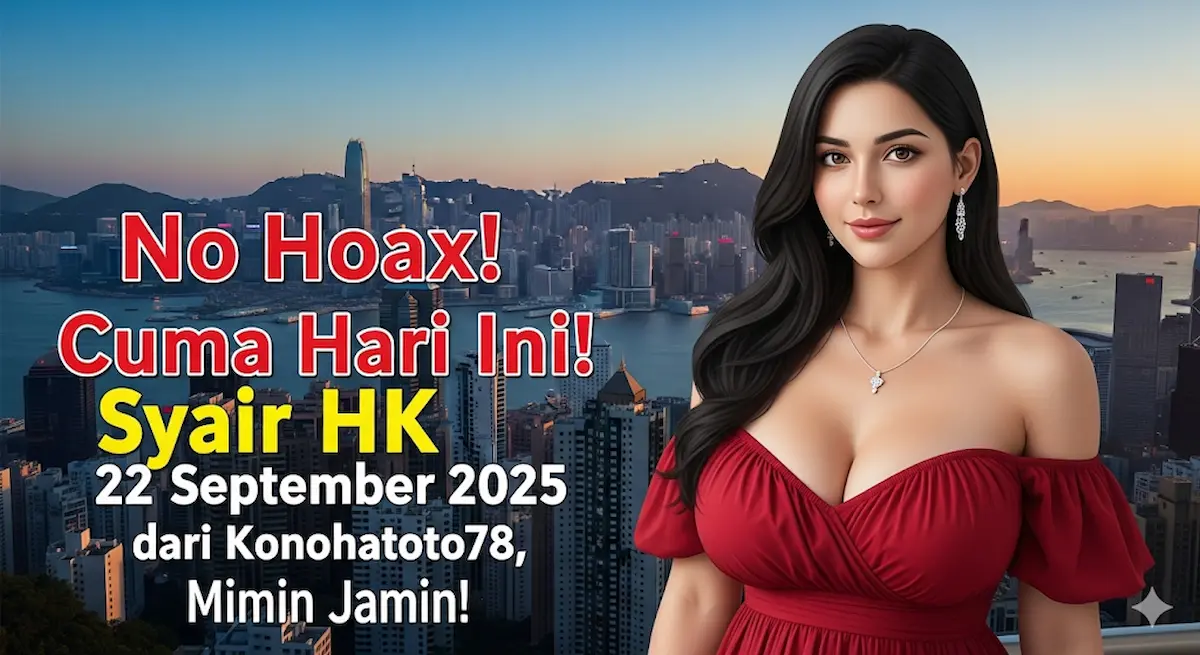No Hoax! Cuma Hari Ini! Syair HK 22 September 2025 dari Konohatoto78, Mimin Jamin! - keluaranterkini.com