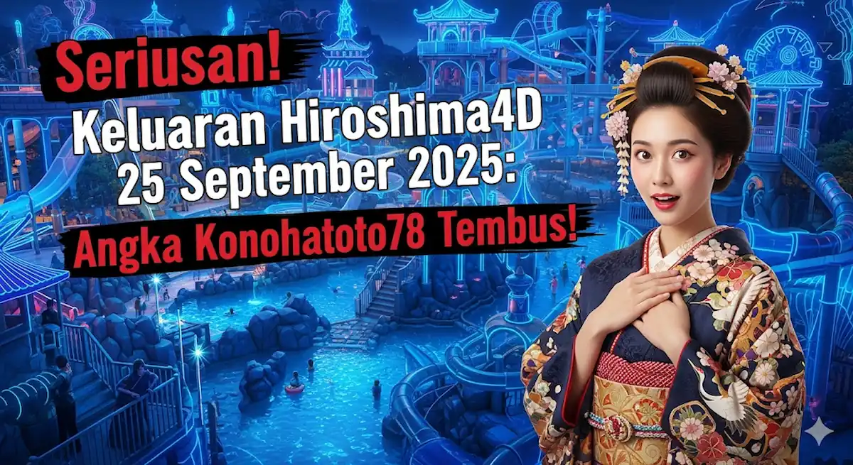Seriusan! Keluaran Hiroshima4D 25 September 2025 Angka Konohatoto78 Tembus! - keluaranterkini.com