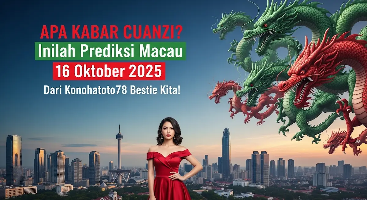 APA KABAR CUANZI Inilah Prediksi Macau 16 Oktober 2025 Dari Konohatoto78 Bestie Kita! - keluaranterkini.com