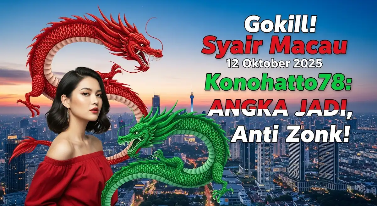 Gokil! Syair Macau 12 Oktober 2025 Konohatoto78 ANGKA JADI, Anti Zonk! - keluaranterkini.com