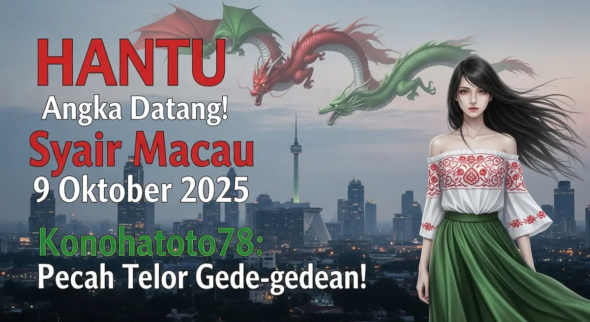 HANTU Angka Datang! Syair Macau 9 Oktober 2025 Konohatoto78 Pecah Telor Gede-gedean! - keluaranterkini.com