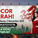 BOCOR PARAH! Syair Macau 3 November 2025 Konohatoto78 Angka HOKI Terungkap! - keluaranterkini.com