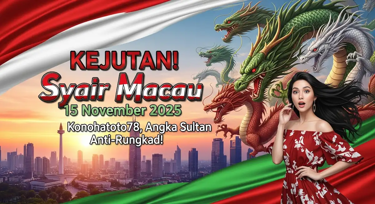 KEJUTAN! Syair Macau 15 November 2025 Konohatoto78, Angka Sultan Anti-Rungkad! - keluaranterkini.com