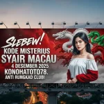 Slebew! Kode Misterius Syair Macau 4 Desember 2025 Konohatoto78. Anti Rungkad Club! - keluaranterkini.com
