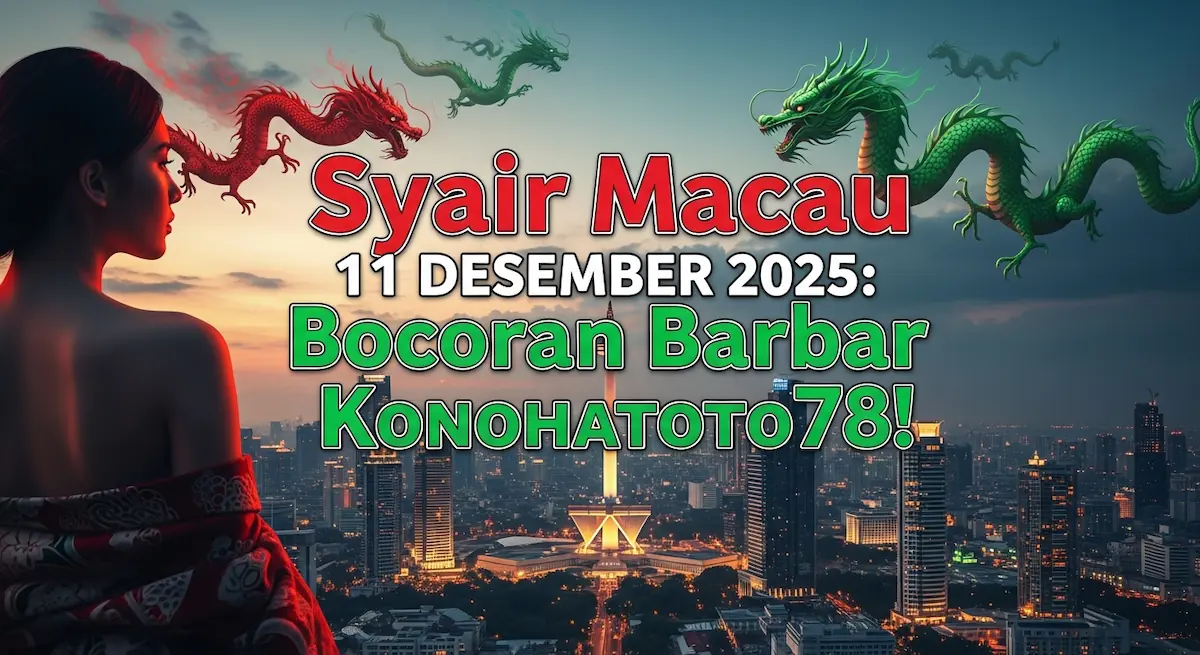 Syair Macau 11 Desember 2025 Bocoran Barbar Konohatoto78! - keluaranterkini.com
