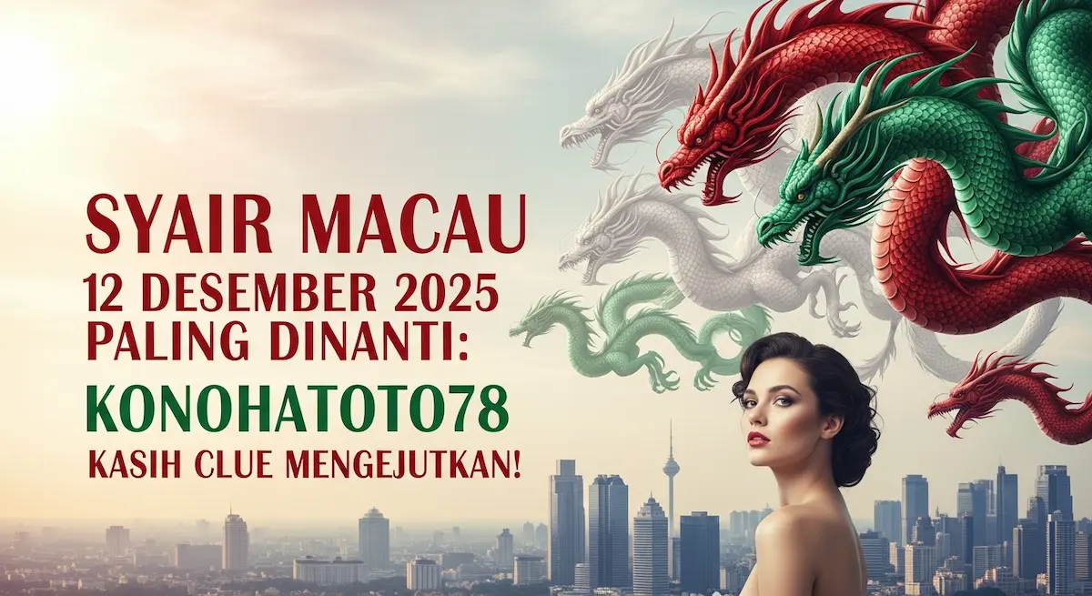 Syair Macau 12 Desember 2025 Paling Dinanti Konohatoto78 Kasih Clue Mengejutkan! - keluaranterkini.com