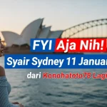 FYI Aja Nih! Syair Sydney 11 Januari 2026 dari Konohatoto78 Lagi On Fire! - keluaranterkini.com