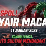 Gaspol! Syair Macau 11 Januari 2026 Konohatoto78, Auto Sultan Mendadak! - keluaranterkini.com