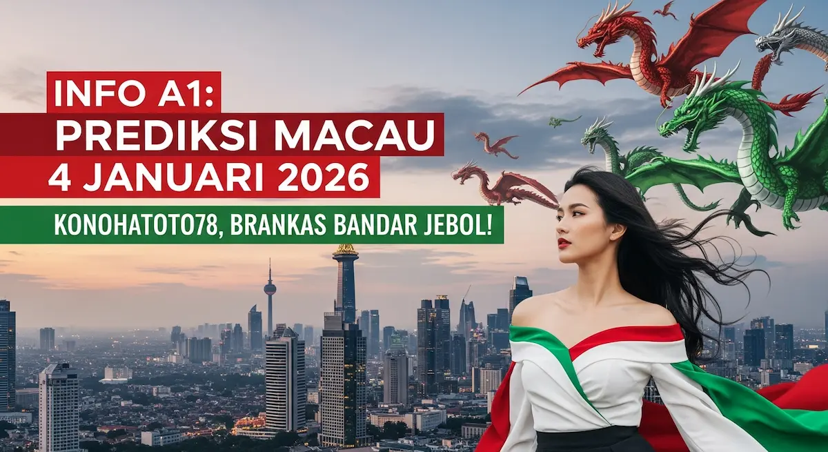 Info A1 Prediksi Macau 4 Januari 2026 Konohatoto78, Brankas Bandar Jebol! - keluaranterkini.com