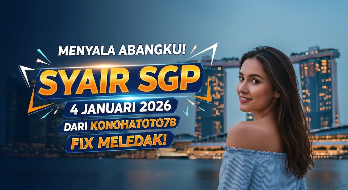 Menyala Abangku! Syair SGP 4 Januari 2026 dari Konohatoto78 Fix Meledak! - keluaranterkini.com