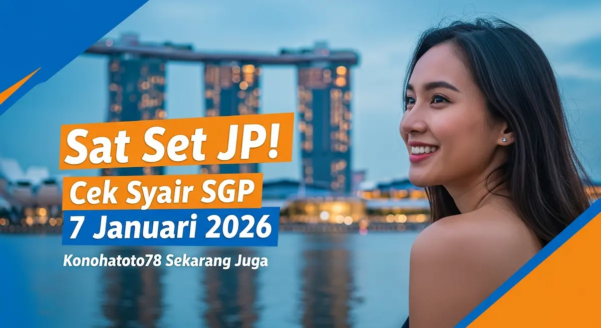 Sat Set JP! Cek Syair SGP 7 Januari 2026 Konohatoto78 Sekarang Juga - keluaranterkini.com